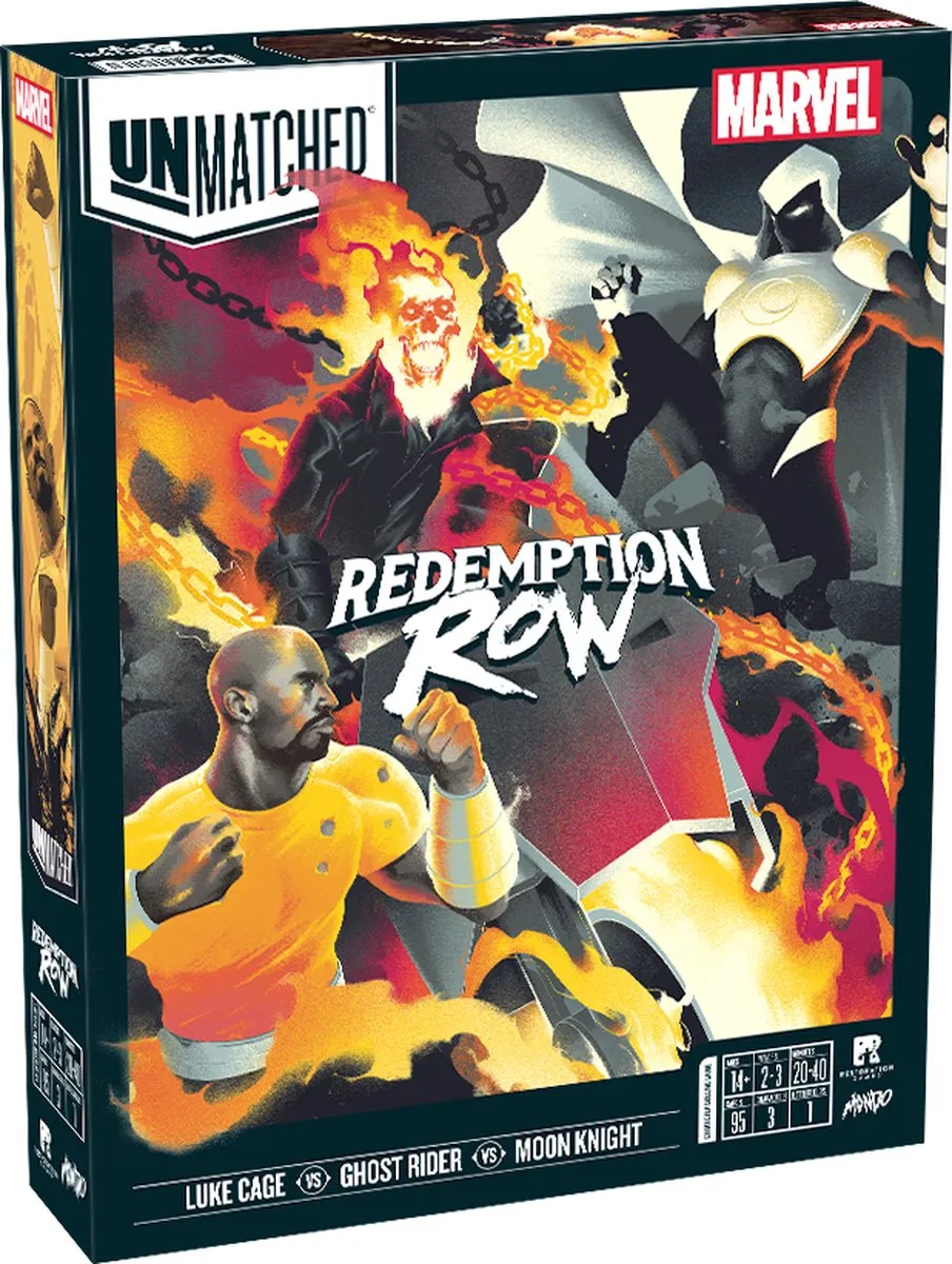 Restoration Games Unmatched Marvel Redemption Row