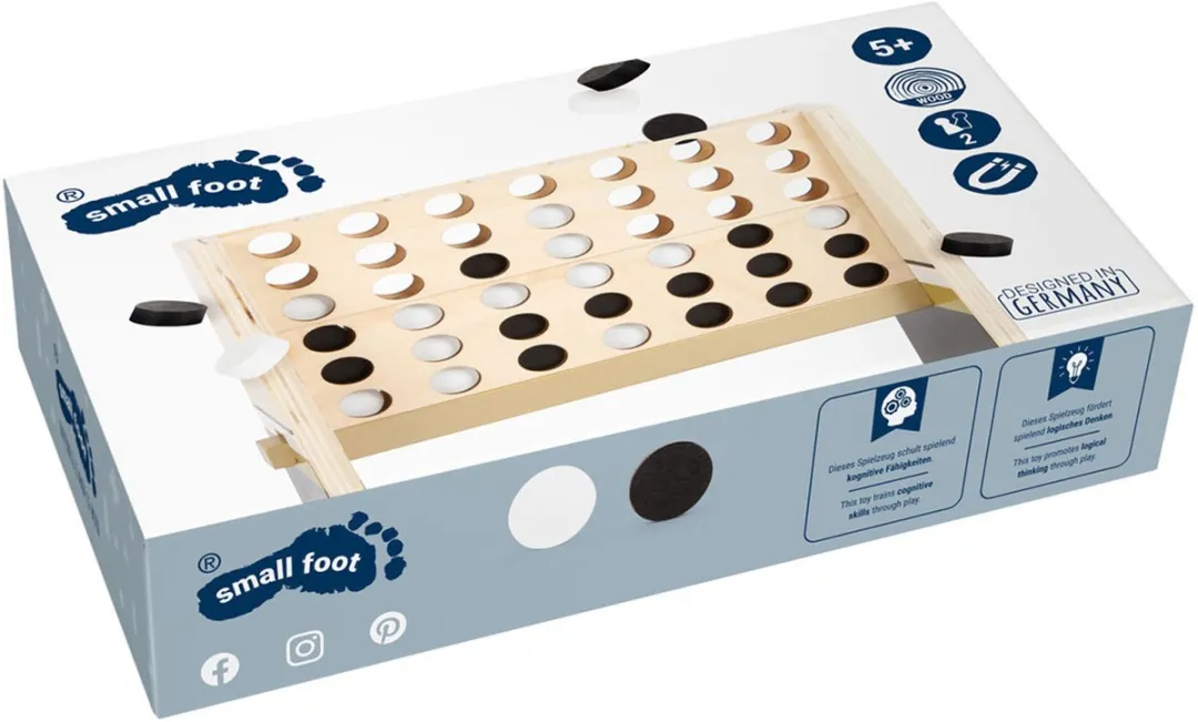 Small Foot Vier op 1 lijn Gouden Editie Houtspel