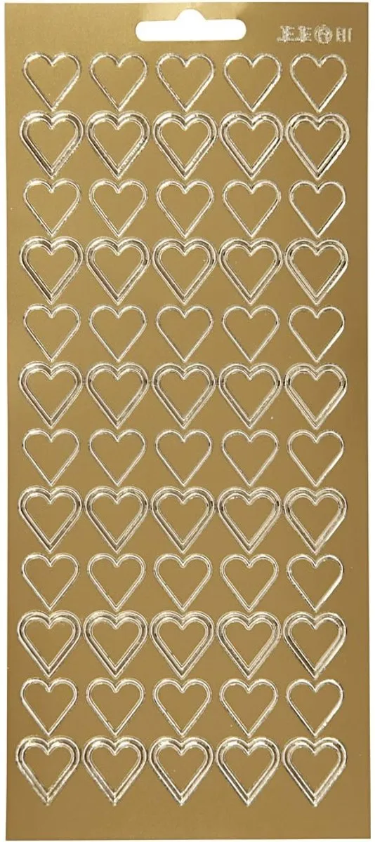 Creativ Company Goud Harten Stickers