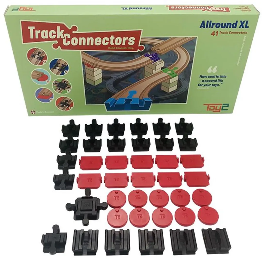 Toy2 Allround XL 21026 Adapters - 41 Stuks - Houten Treinbaan - afbeelding 6 van 6