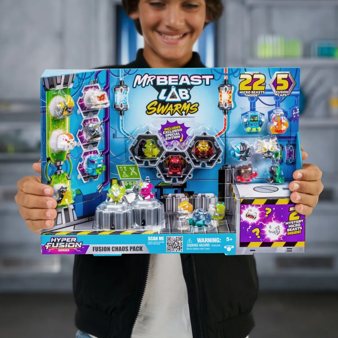 Moose Toys MrBeast Lab Swarms Hyper Fusion Chaos XL - 22 Stuks