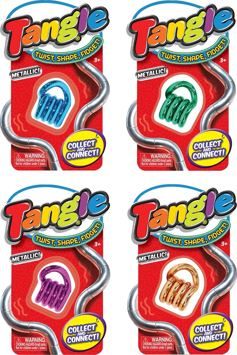 Tangle Toys Metallic Junior 2-Pack - Fidget Toy - Multi
