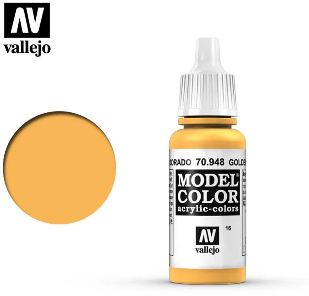 Vallejo Model Color Golden Yellow Acrylverf 17ml