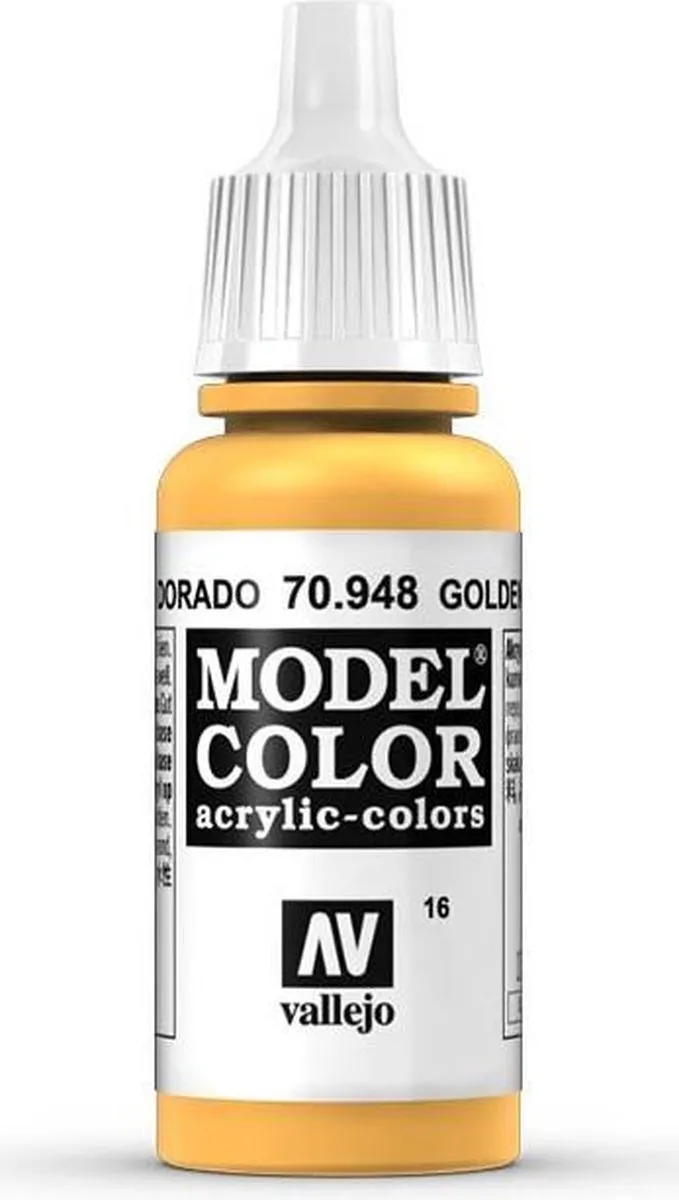 Vallejo Model Color Golden Yellow Acrylverf 17ml