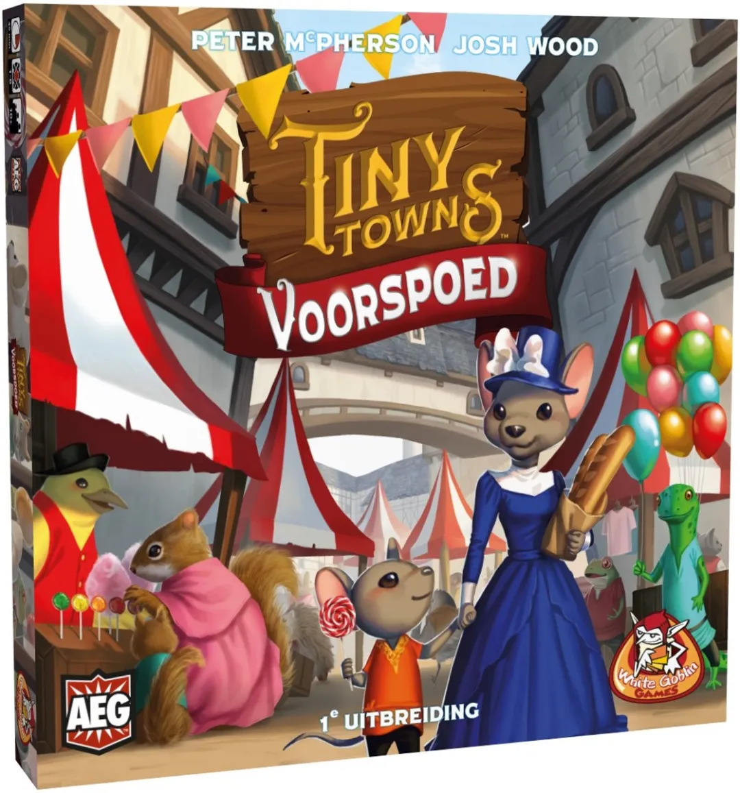White Goblin Games Tiny Towns: Voorspoed Familiespel WGG2051 - 1-6 Spelers