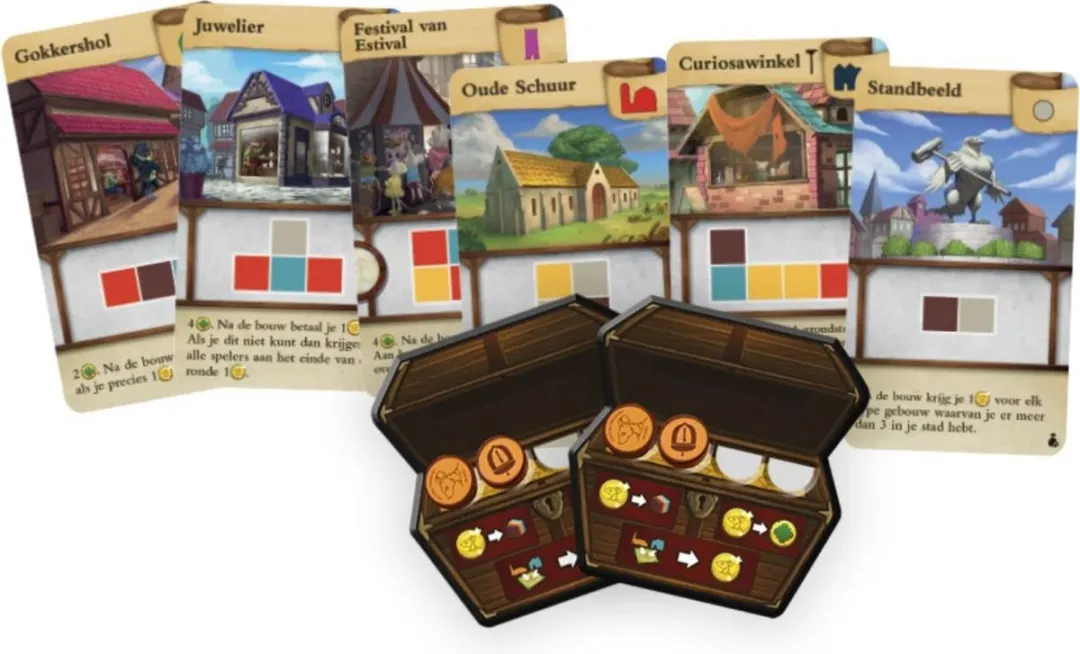White Goblin Games Tiny Towns: Voorspoed Familiespel WGG2051 - 1-6 Spelers