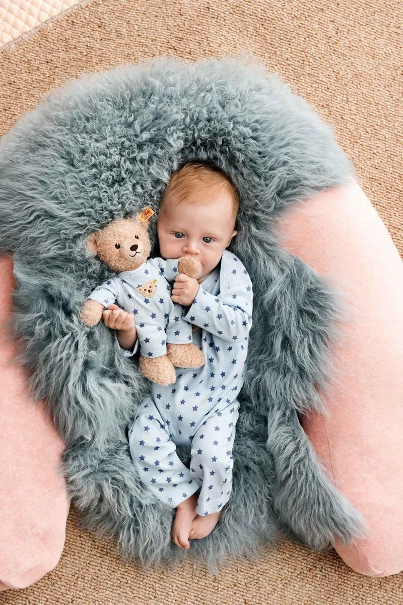 Steiff Teddy and Me Teddybeer - Beige/Blauw