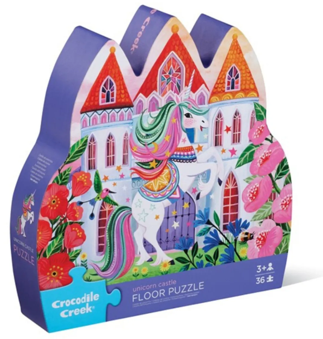 Crocodile Creek Vloerpuzzel Unicorn Castle 36 Stuks - Multi
