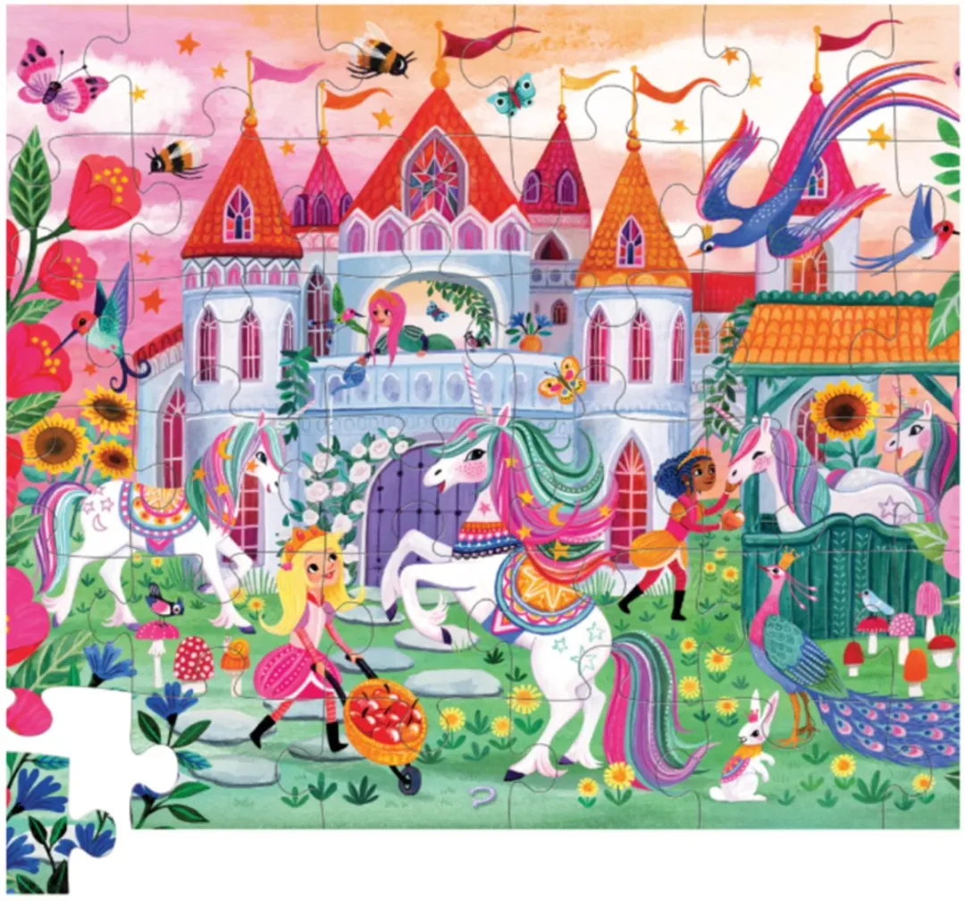 Crocodile Creek Vloerpuzzel Unicorn Castle 36 Stuks - Multi