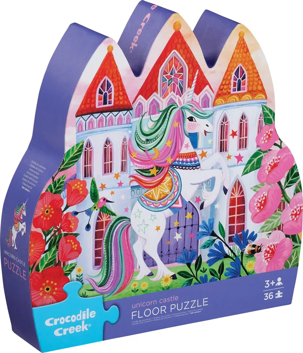 Crocodile Creek Vloerpuzzel Unicorn Castle 36 Stuks - Multi
