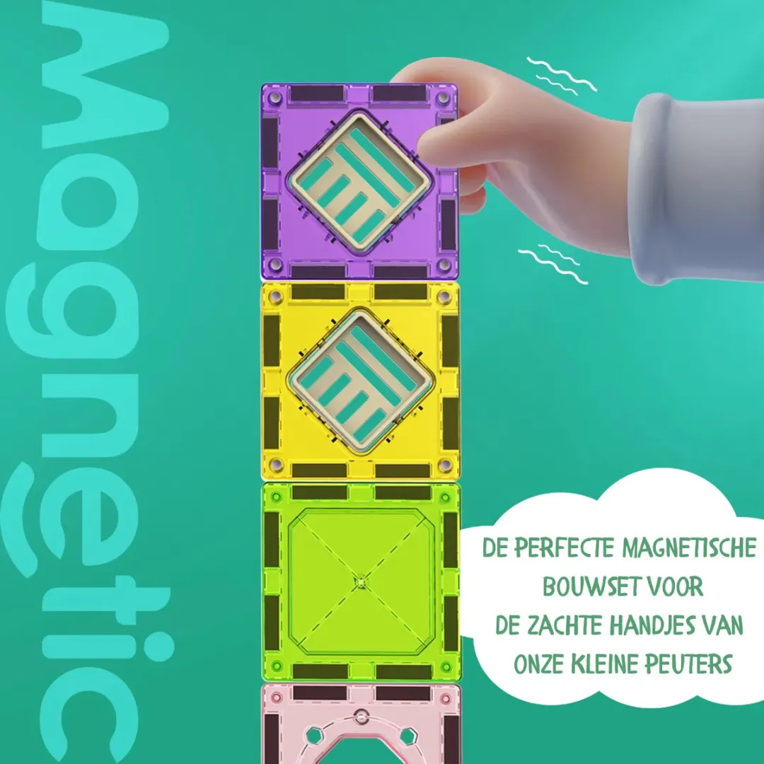 MagniToys Magnetisch Speelgoed 139-delig - Bouwspeelgoed
