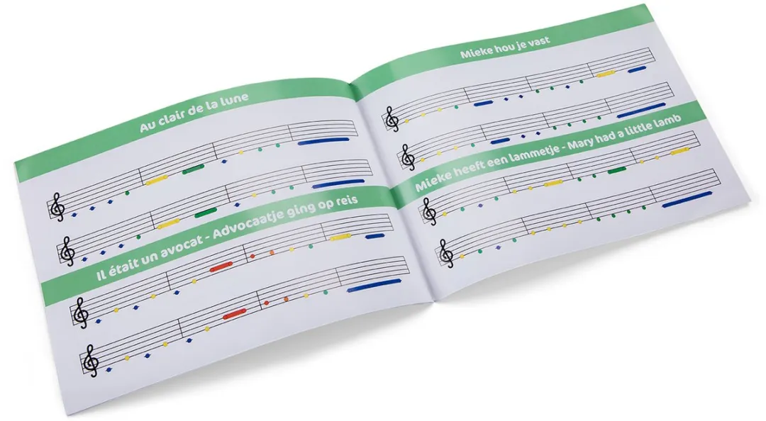 Woet® Houten Speelgoed Piano - Speelgoedinstrument - Wit - Inclusief Muziekboekje en Toonlader - Vanaf 3 jaar - Speelpiano voor Kinderen