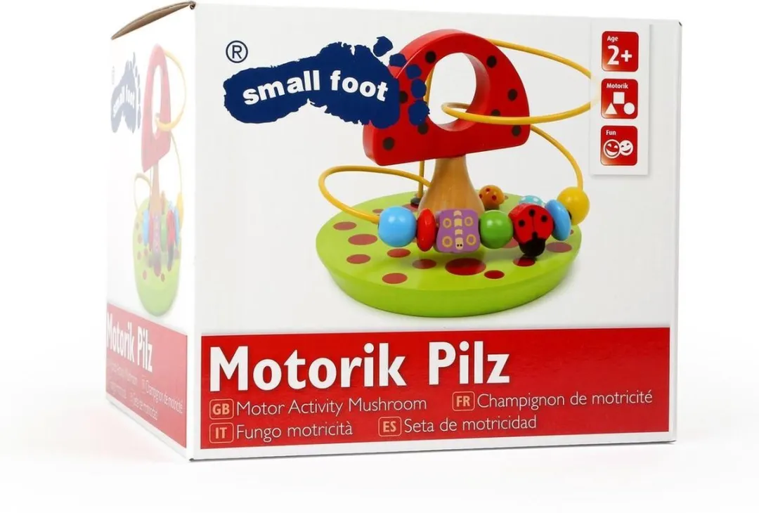 Small Foot Activity Kralenspiraal Champignon - Houten Speelgoed