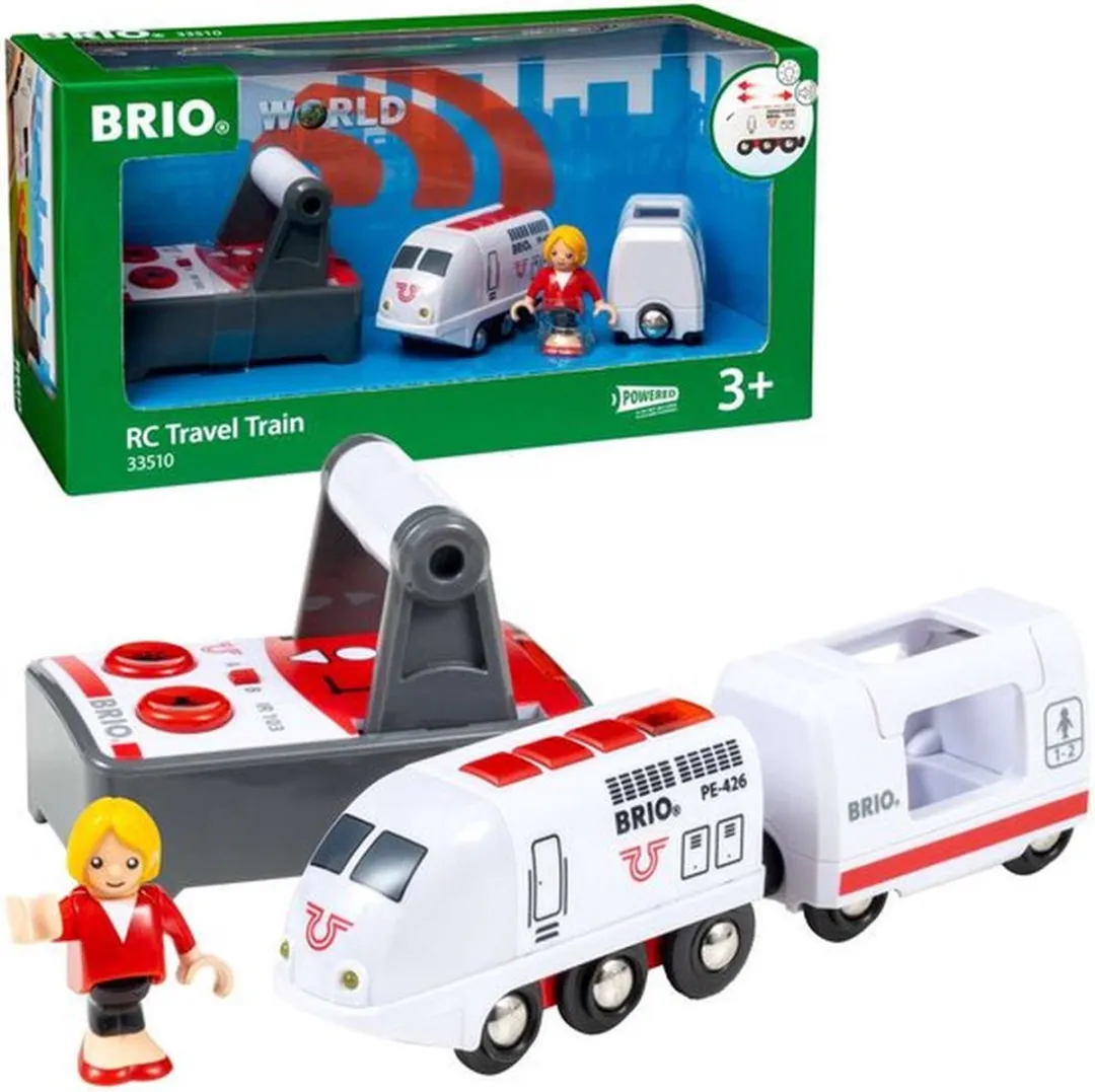 BRIO Witte RC Locomotief 33510 - Treinbaanonderdeel