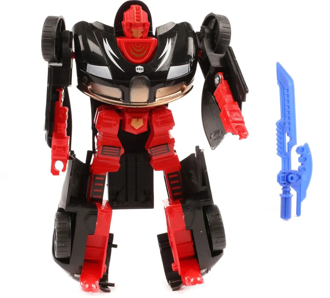 Toi-Toys Roboforces Transformeer Auto Robot Rood - 3 Stuks - afbeelding 6 van 6