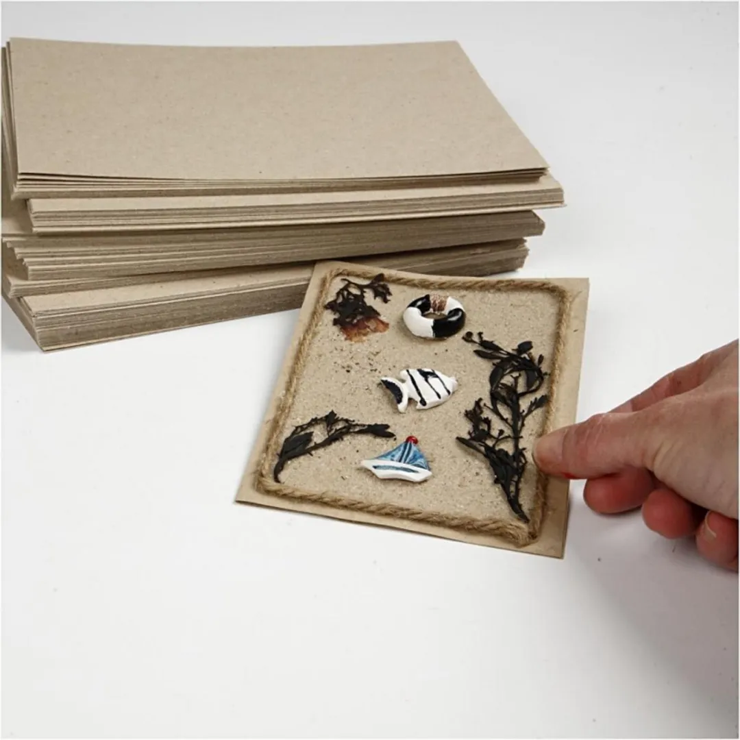 Creativ Company Recycled Karton A5 Bruin - 125 Vel