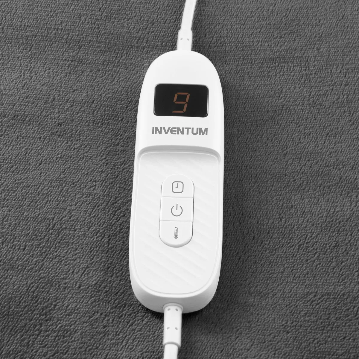 Inventum HB180G Elektrische Bovendeken 180x130cm - 9 Warmtestanden - Grijs