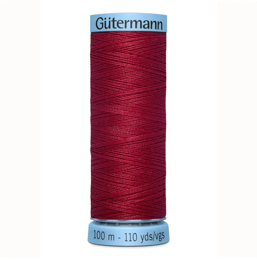 Gutermann Zijde Garen 100m - Kleur 384 Zwart/Grijs/Wit