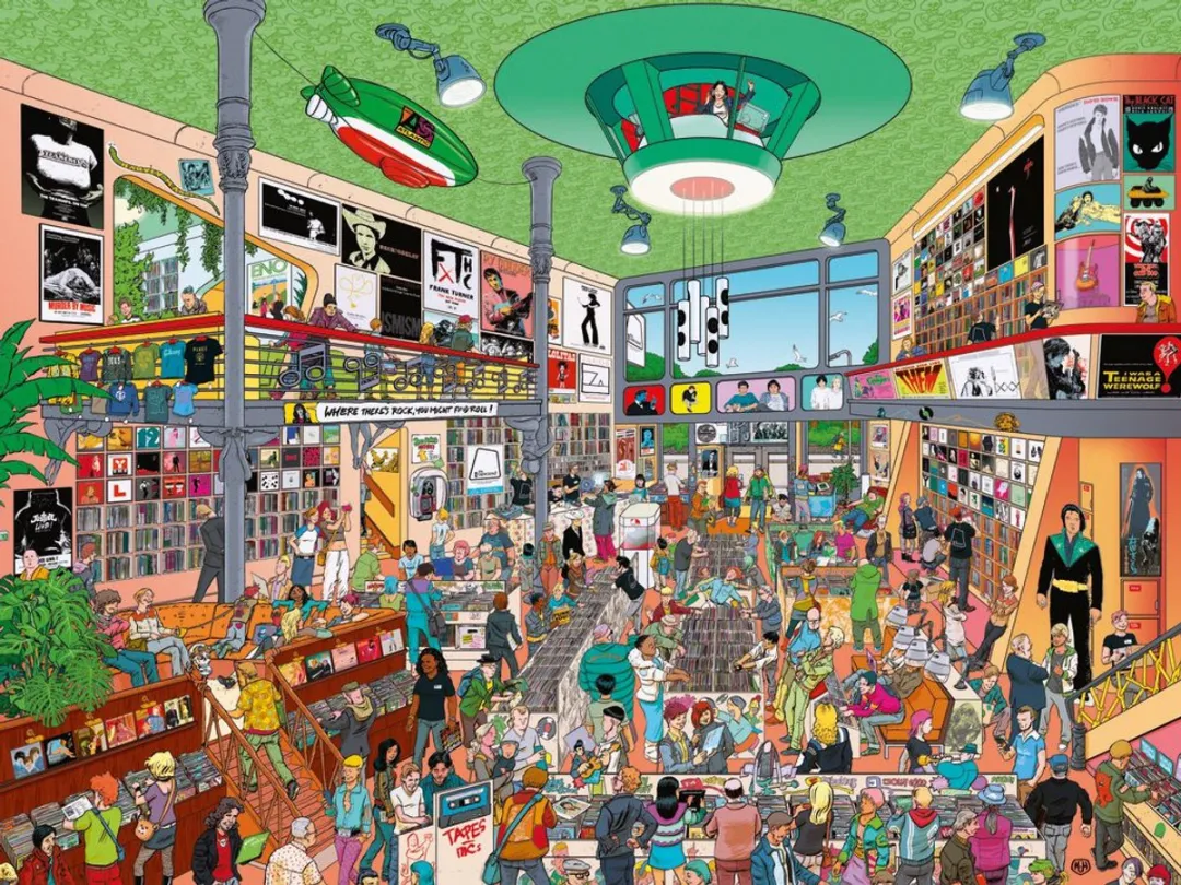 Heye Record Store Puzzel 1500 Stuks
