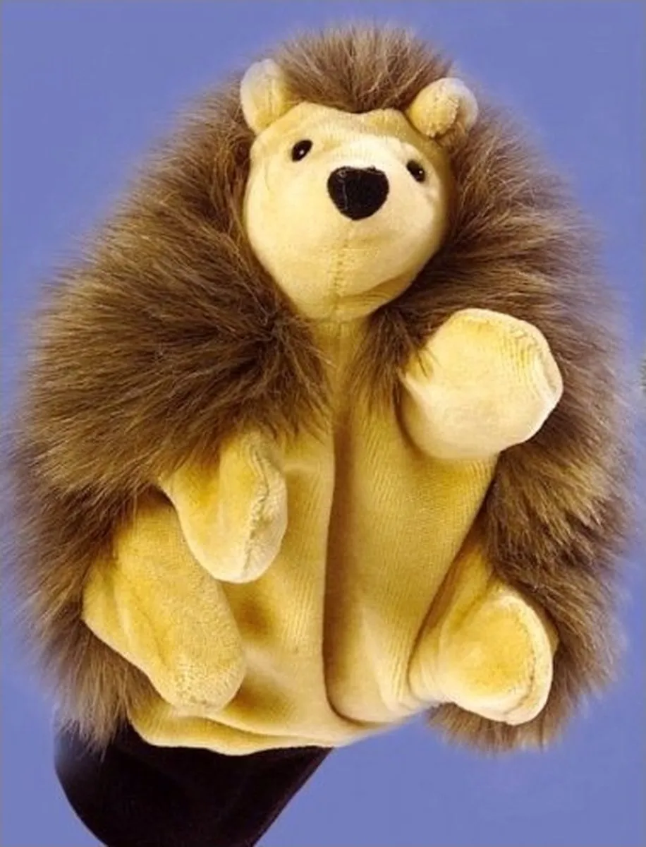 Beleduc Egel Speelhandschoen Handpop - Bruin