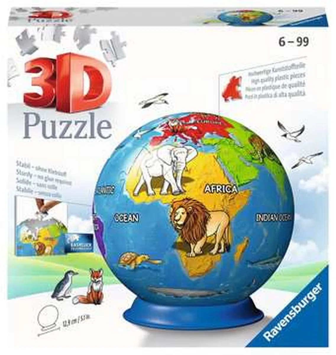 Ravensburger 3D Globe Puzzel 72 Stuks - Multi