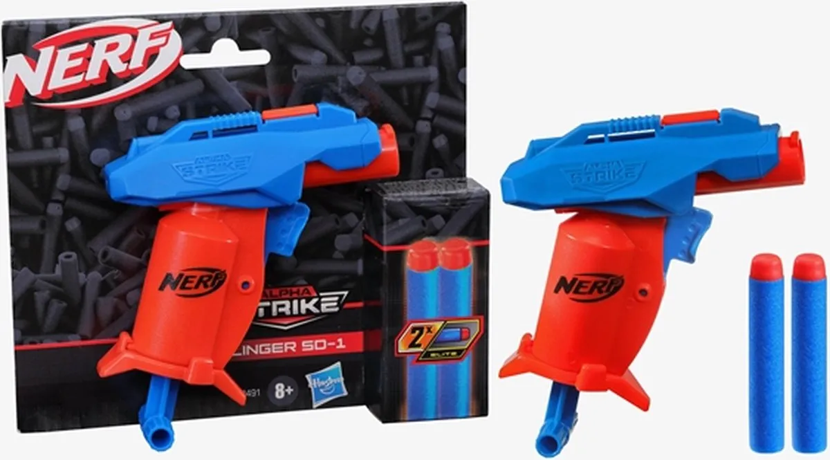Hasbro Nerf Alpha Strike Slinger F2491 Blaster - Blauw