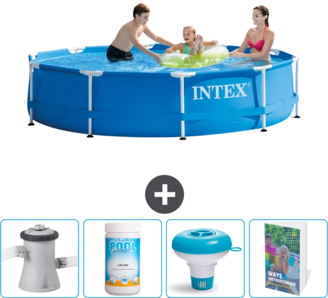 Intex 28200NP-Blauw Rond Frame Zwembad 305cm
