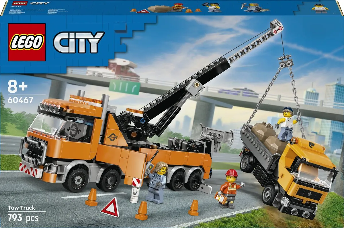 LEGO City Zware Sleepwagen met Kraan 60467