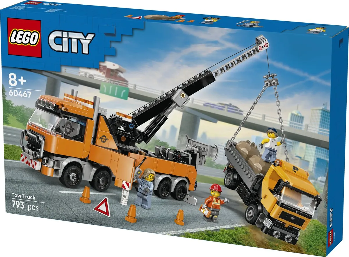 LEGO City Zware Sleepwagen met Kraan 60467 - 793 Stukken - afbeelding 6 van 6