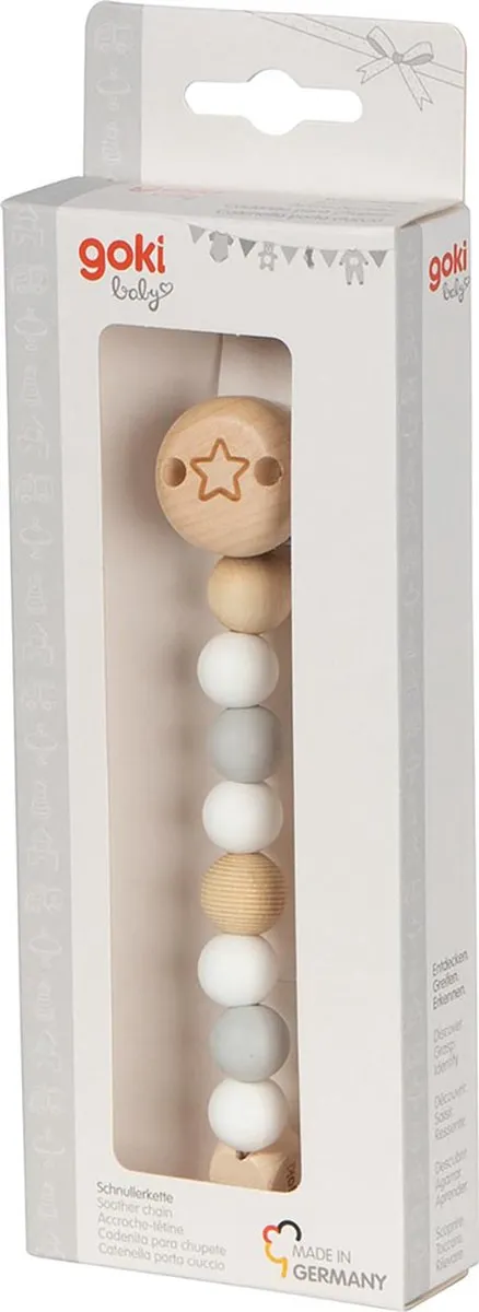 Goki Fopspeenketting Ster - Multikleur