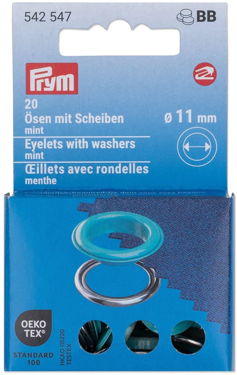 Prym Ringen met schijven 11mm - 20 Stuks - afbeelding 4 van 4