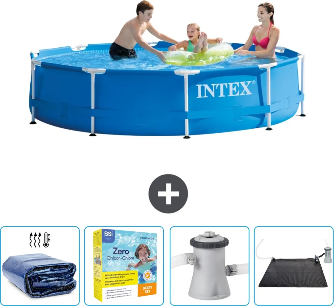 Intex 28200NP-Blauw Rond Frame Zwembad 305x76cm - Blauw - afbeelding 2 van 6