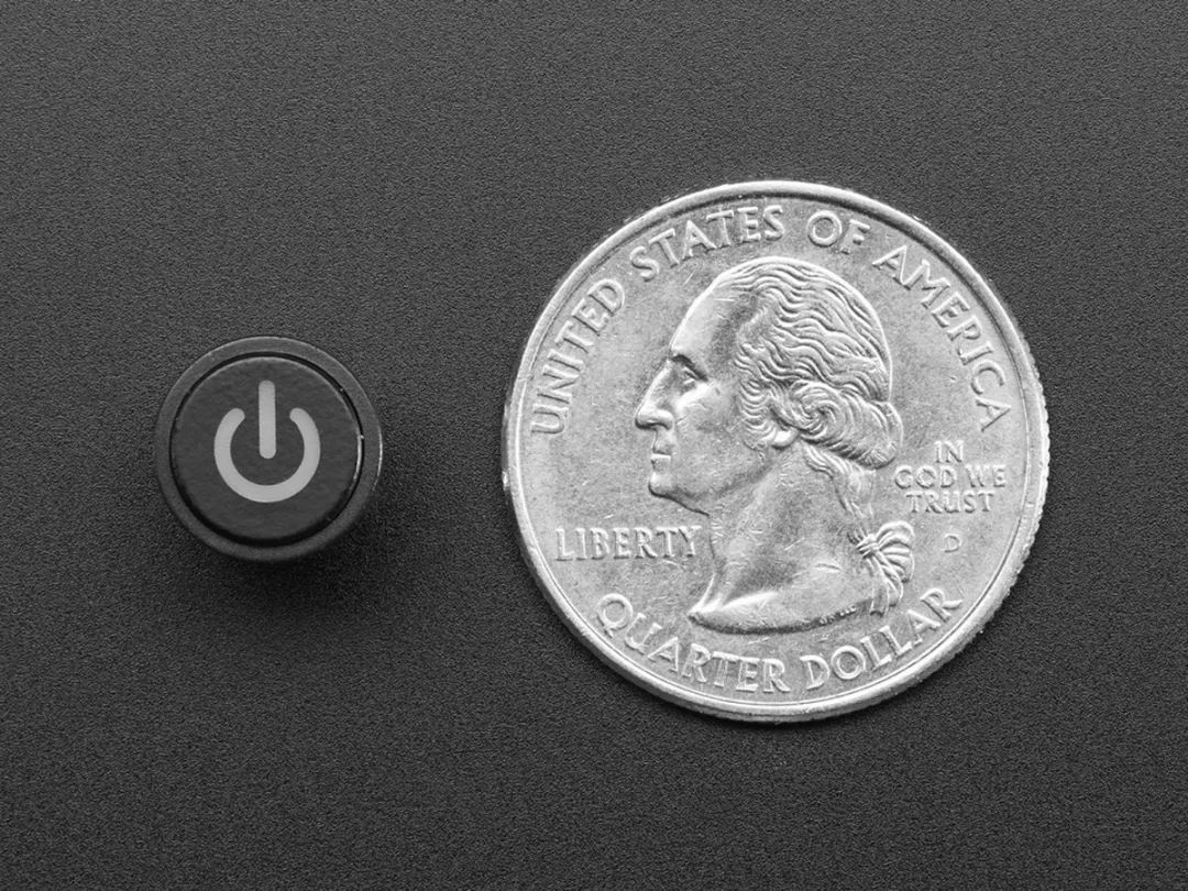 Adafruit Mini Illuminated Pushbutton 3105 - Blauw