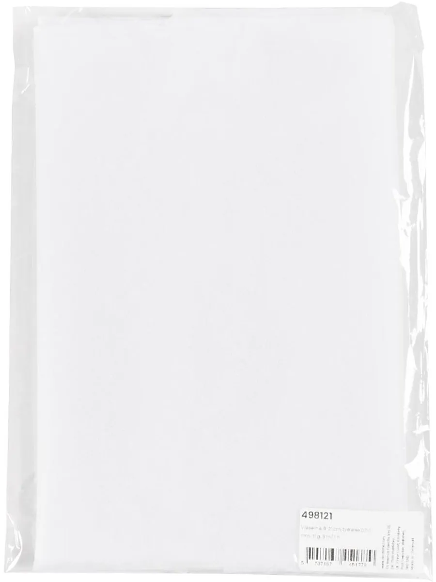 Creativ Company Vlieseline - Enkelzijdig smeltend - 3m x 21cm - Wit