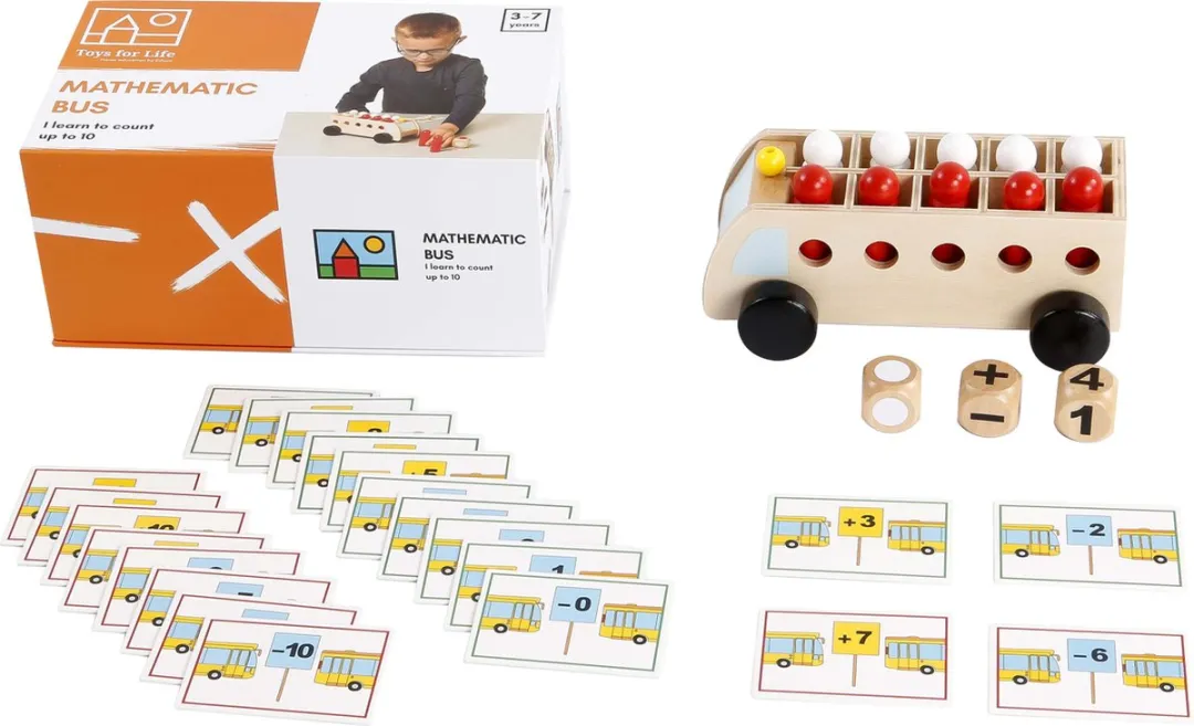 Toys for Life Rekenbus Educatief Speelgoed - 10 Passagiers