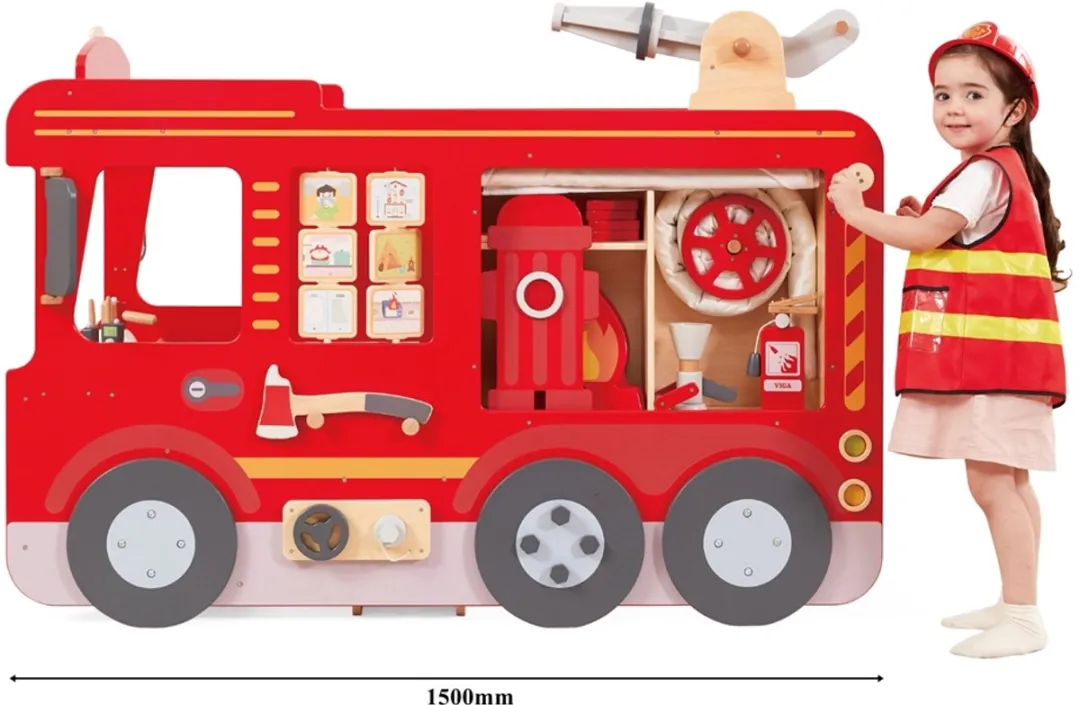 Vigatoys Houten Brandweerauto Multi