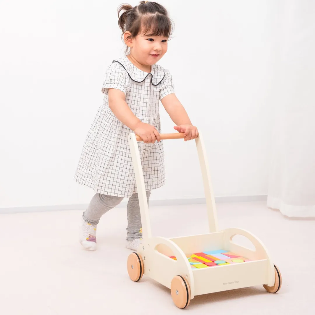 New Classic Toys Houten Blokkenkar - 36 Blokken