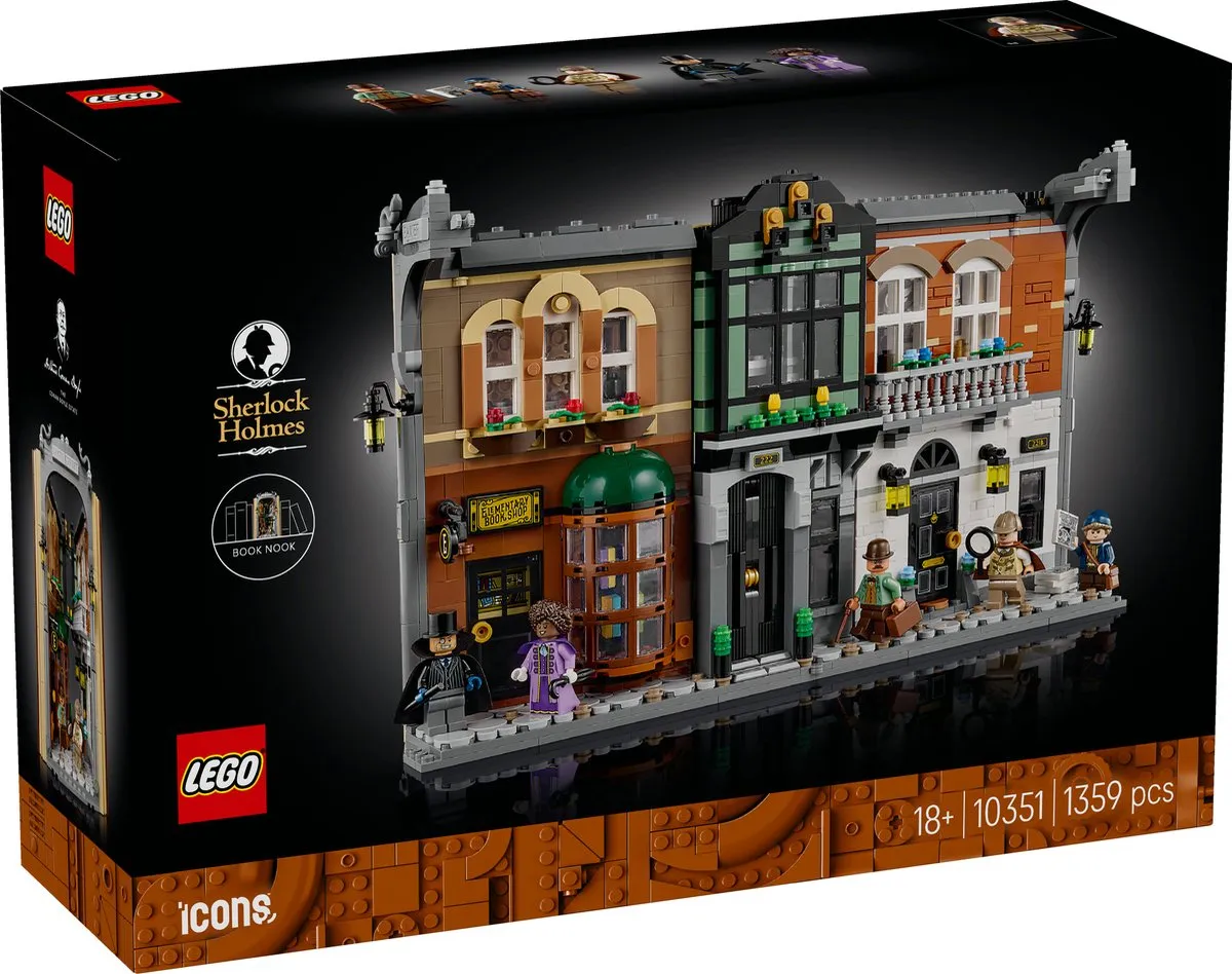 LEGO Icons Boekensteun Sherlock Holmes 10351 - 1359 Stukken