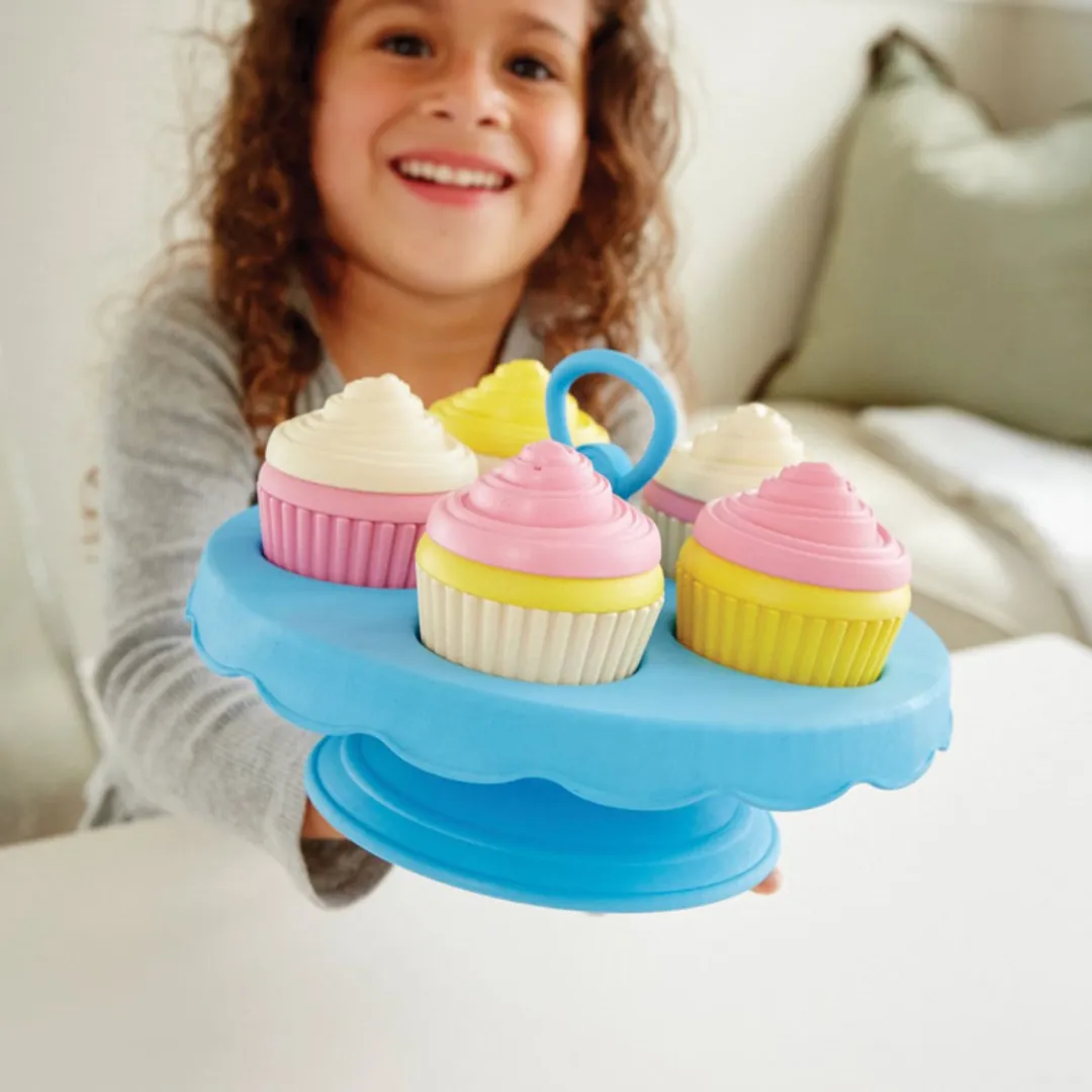 Green Toys Cupcake Set - Blauw/Roze/Geel