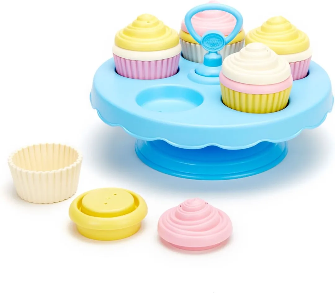 Green Toys Cupcake Set - Blauw/Roze/Geel