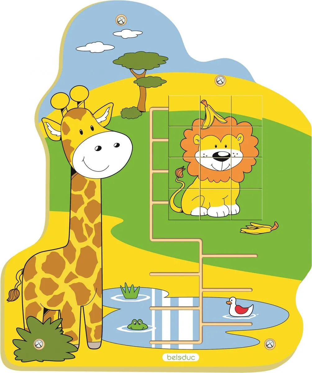 Beleduc Jungle Wandspel Leeuw 51cm