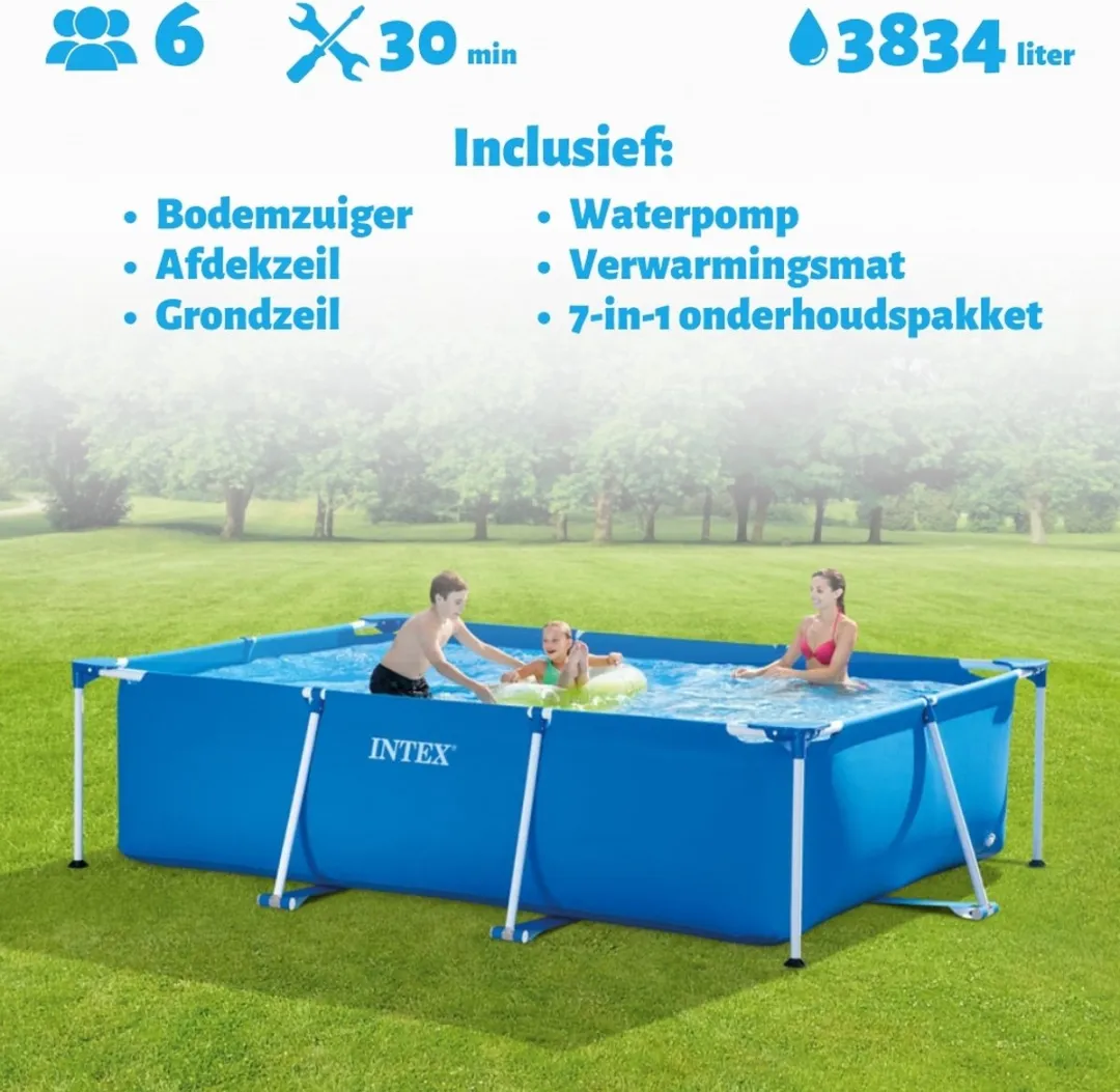 Intex Zwembad 300x200x75cm Blauw