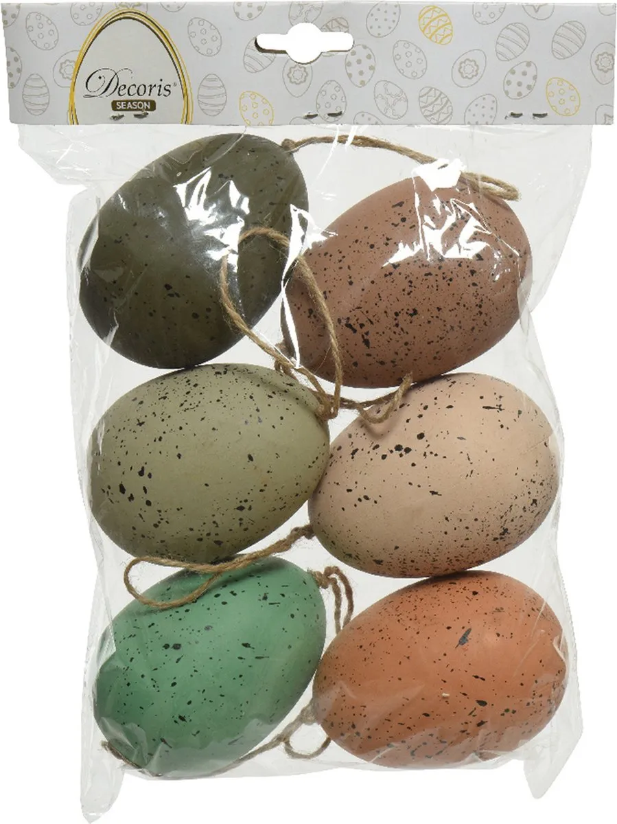 Decoris Paaseieren Hangend - 36 Stuks - Kunststof