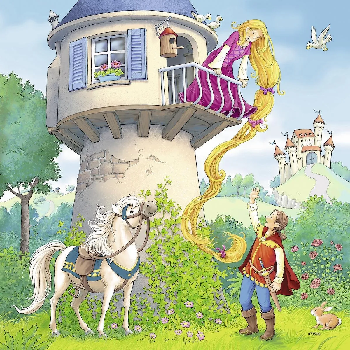 Ravensburger 3 Puzzels Rapunzel/Roodkapje/Kikkerprins 49 Stuks - Multicolor - afbeelding 3 van 4