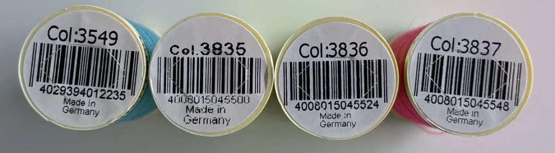 Gutermann Allesnaaigaren Fluokleuren - 4x100m - Blauw/Geel/Groen/Rood