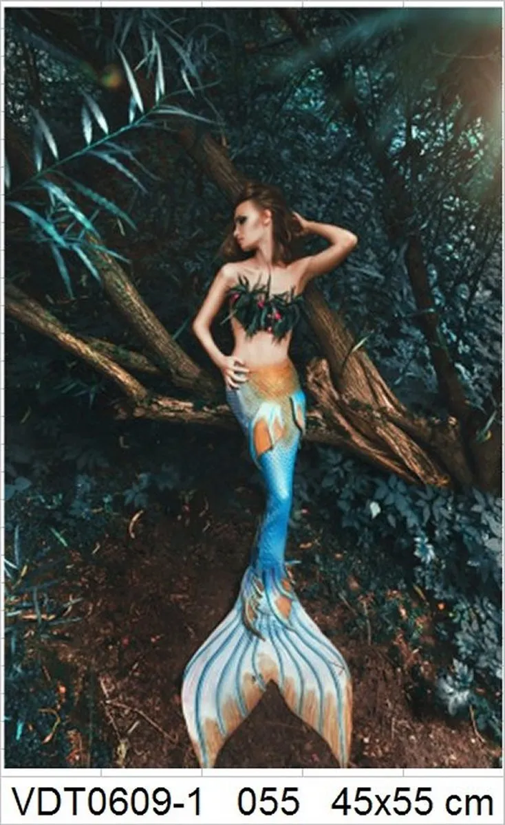 VDTOYS Diamond Painting VDT055 Mermaid1 - 45x55cm
