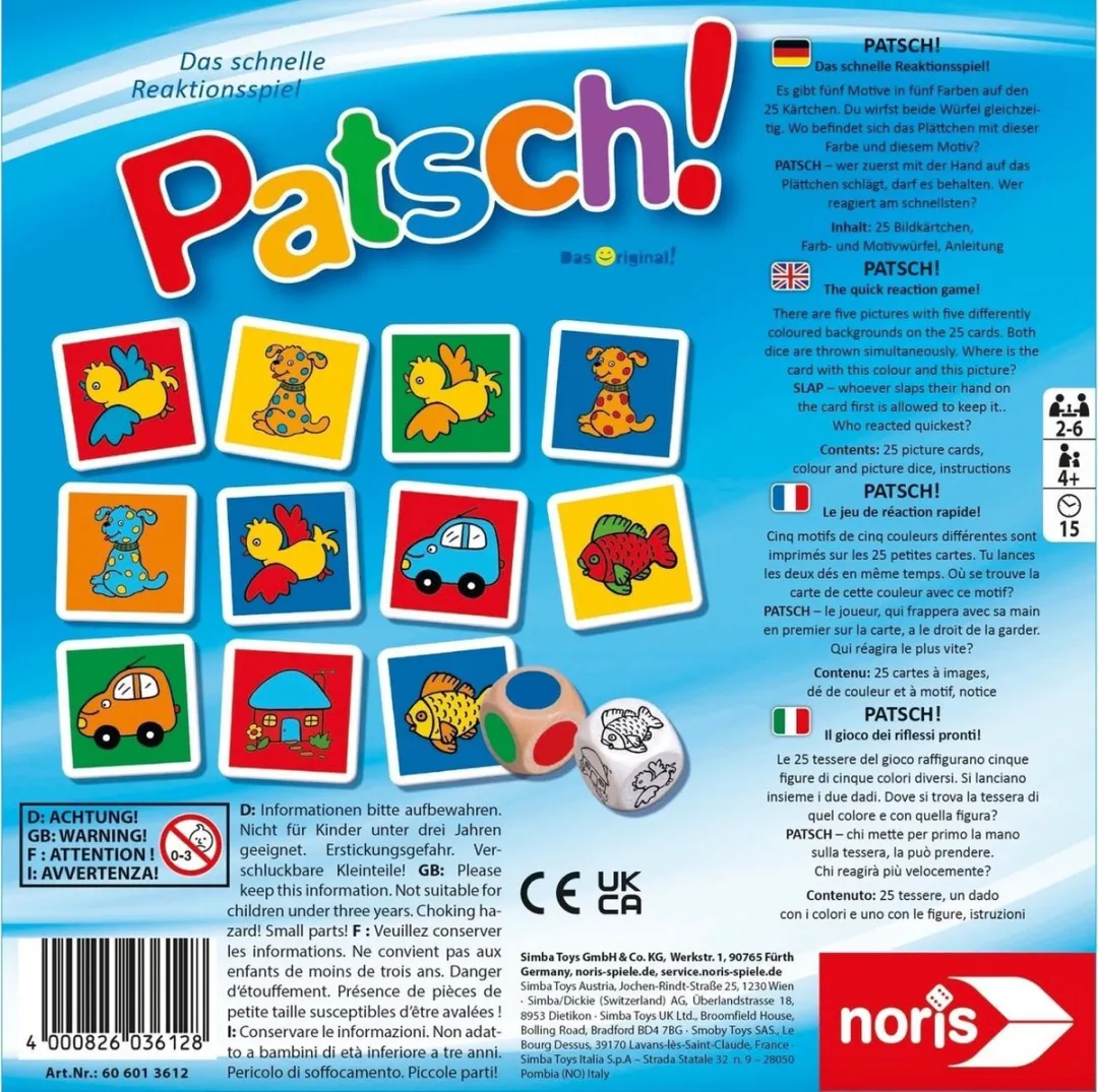 Noris Patsch Kaartspel - 2-6 Spelers