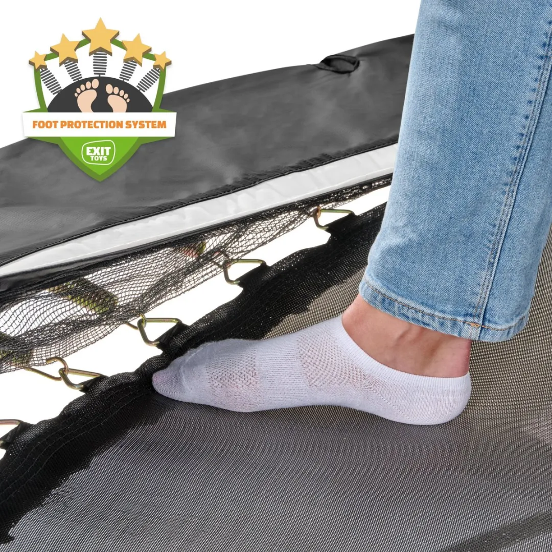 EXIT Allure Premium Trampoline 214x366cm - Zwart