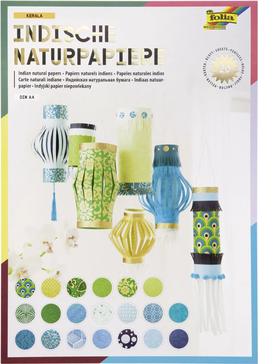 Folia Natuurpapierblok Kerala A4