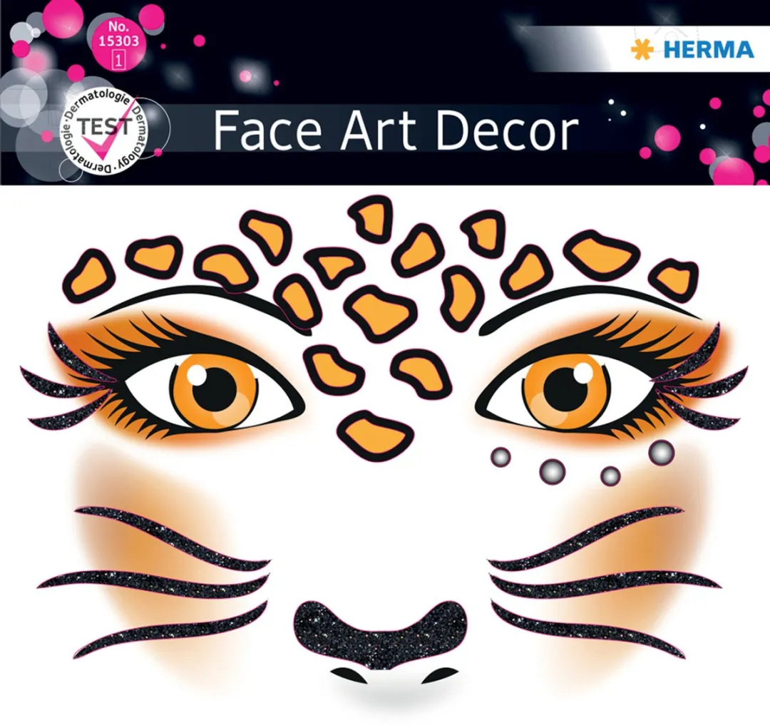 Herma Face Art Glitter Sticker Steampunk Amelia - Multicolor